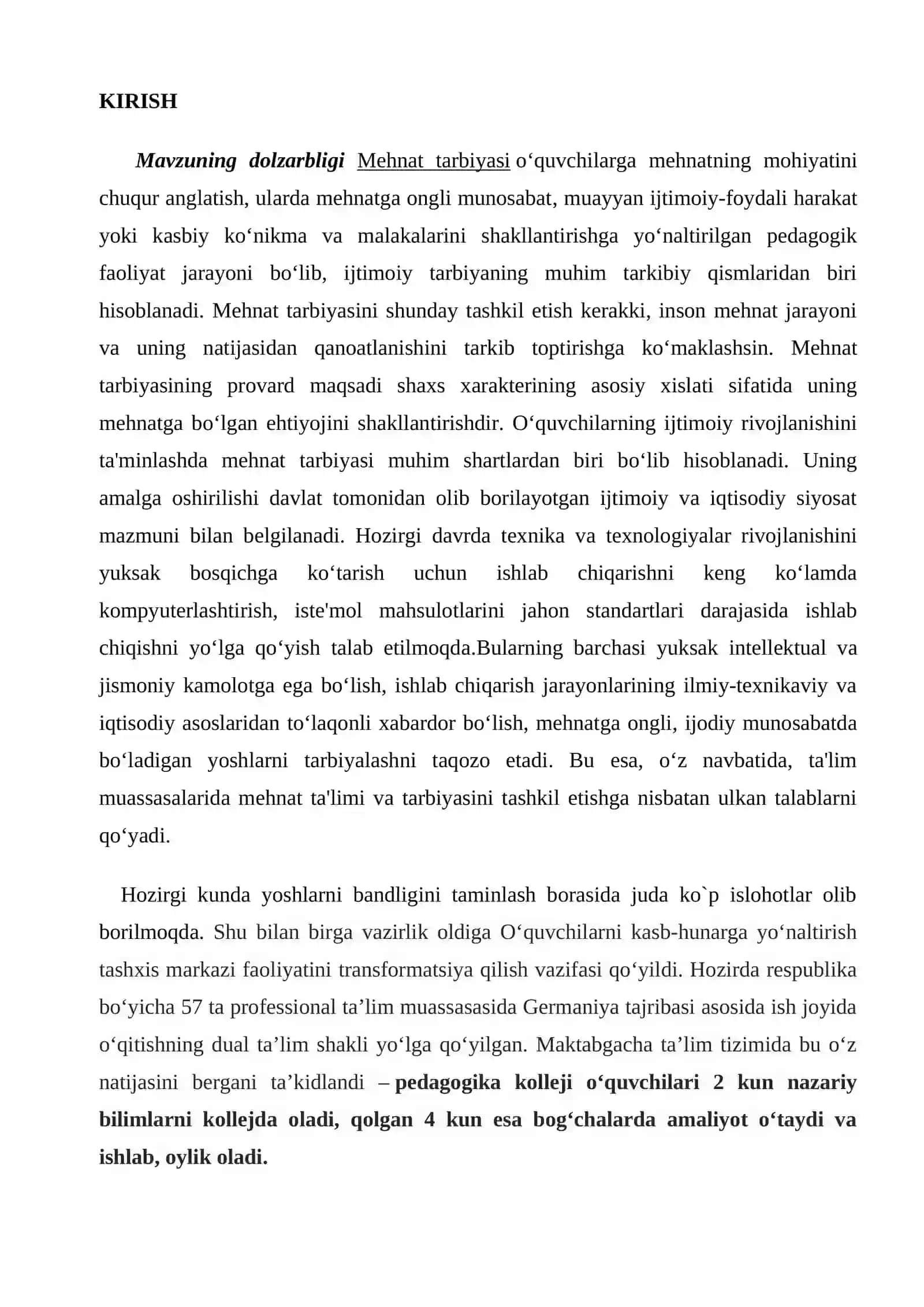 O`QUVCHI YOSHLARNI IJTIMOIY KASB-HUNARGA YO`NALGANLIGI’’SOTSIOLOGIK TAHLILI 2