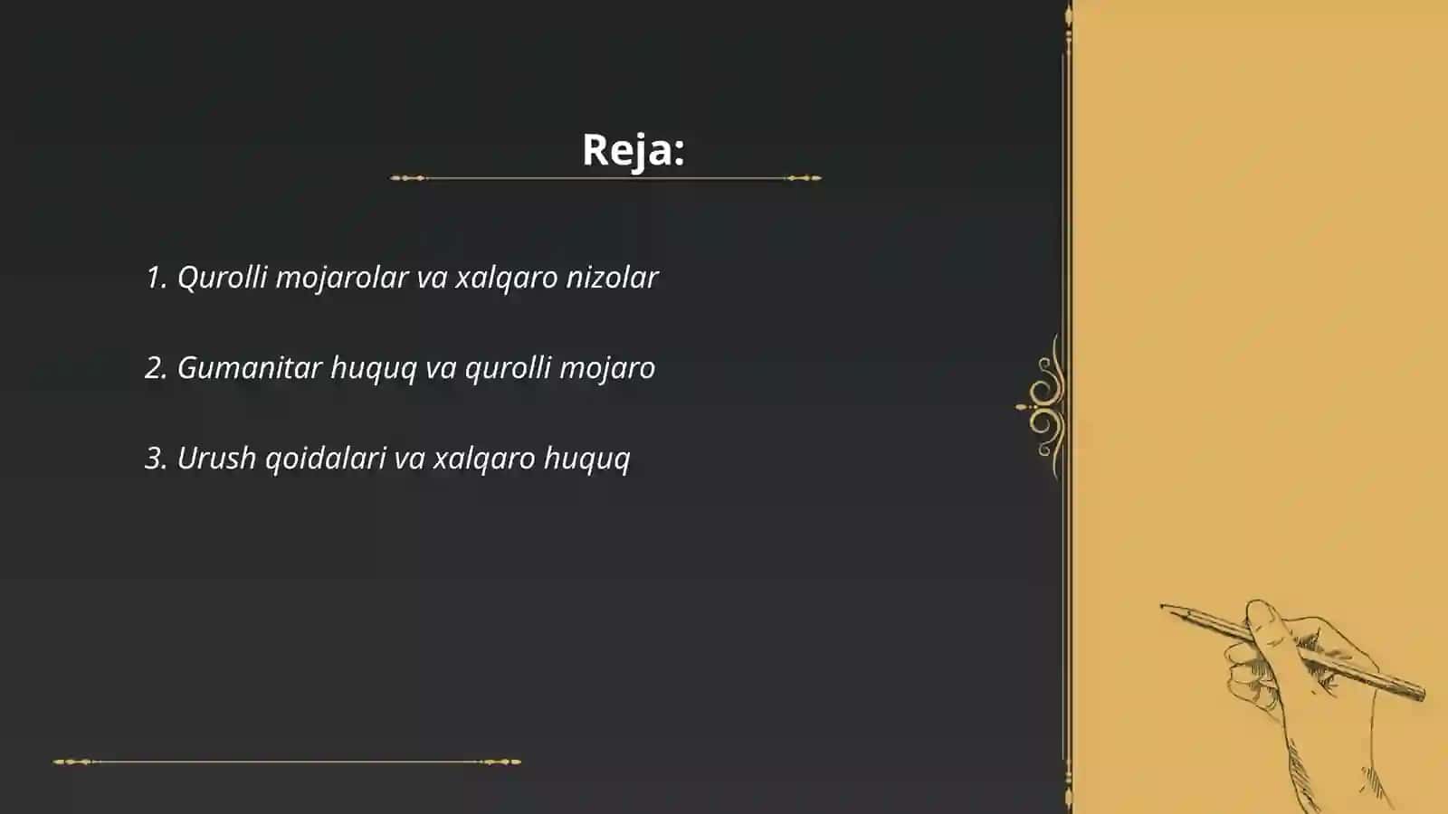 Qurolli mojarolar va Xalqaro huquq 2