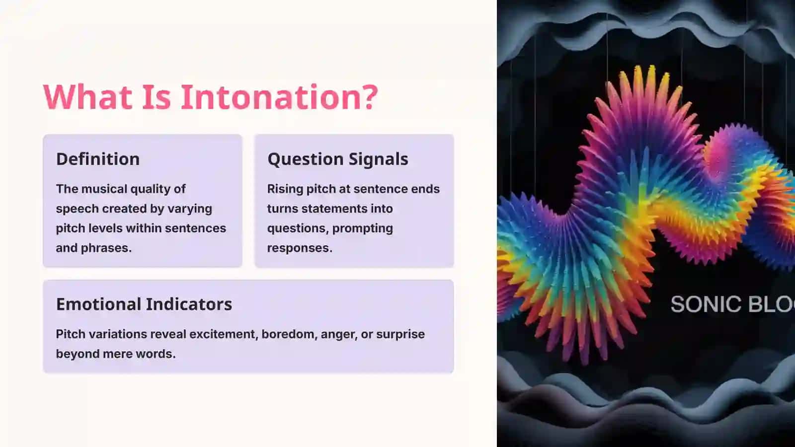 Intonation and Actions 2