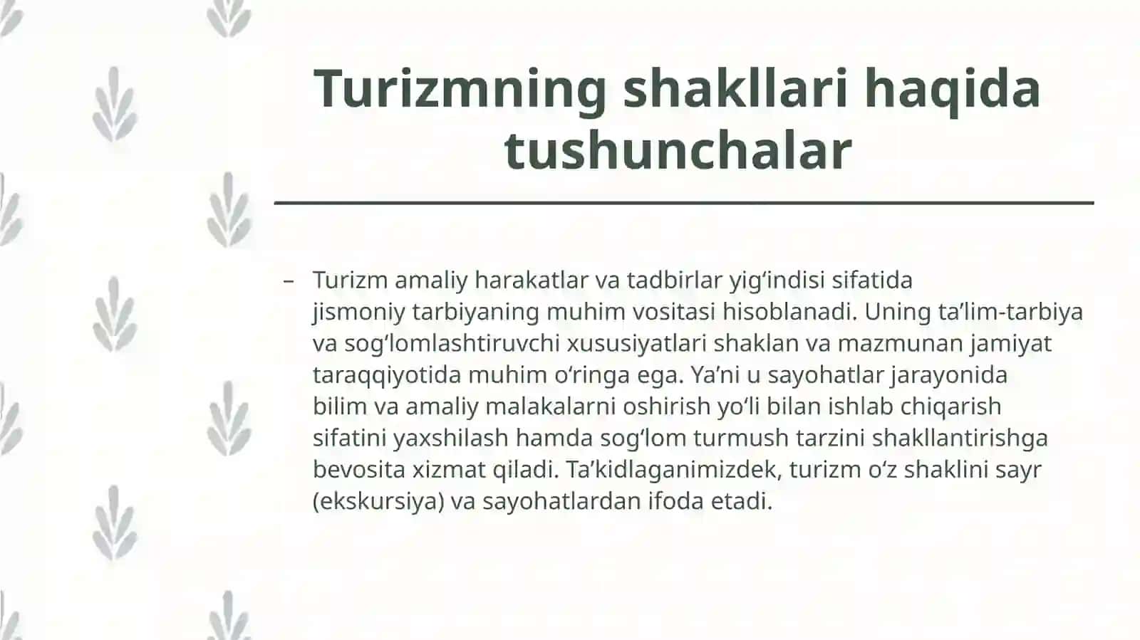 Őzbekistonda ishbilarmonlik turizmi rivojlanish tahlili 2