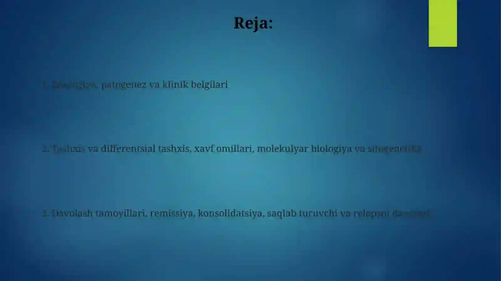 Òtkirpromielotsitarleykozetiologiyapatogenezklinikadavolashprinsiplari 2
