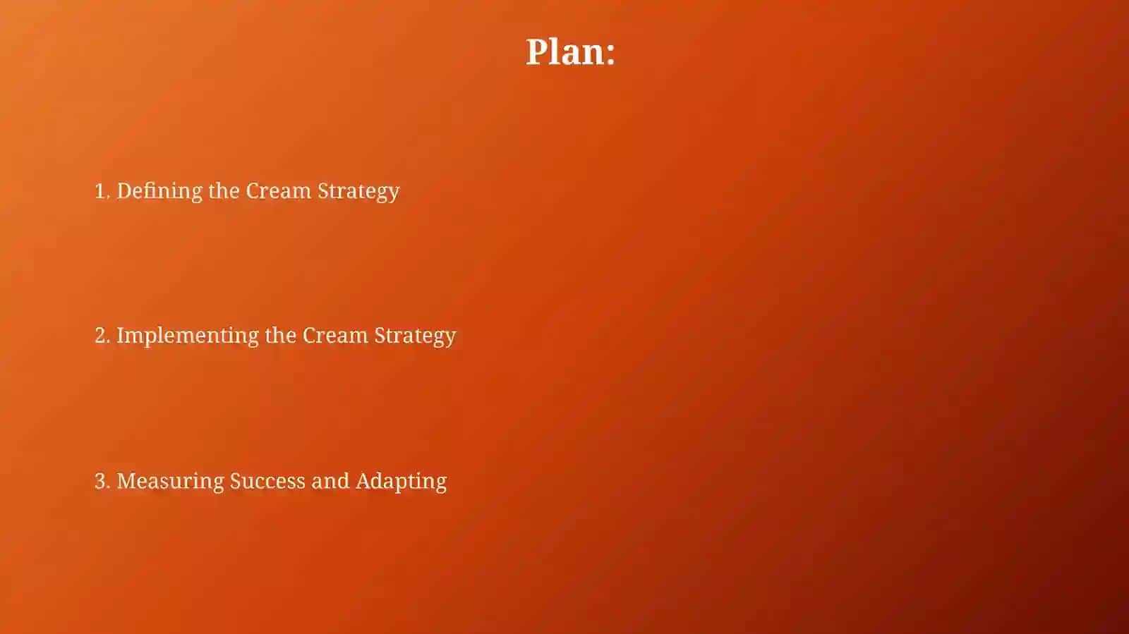 CREAMstrategy 2