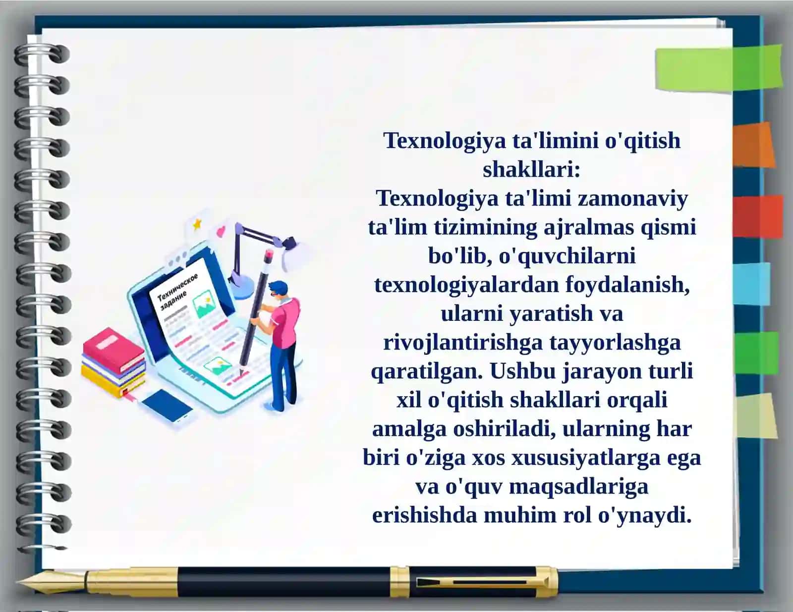 Texnologiya ta'limini o'qitish shakallari 2