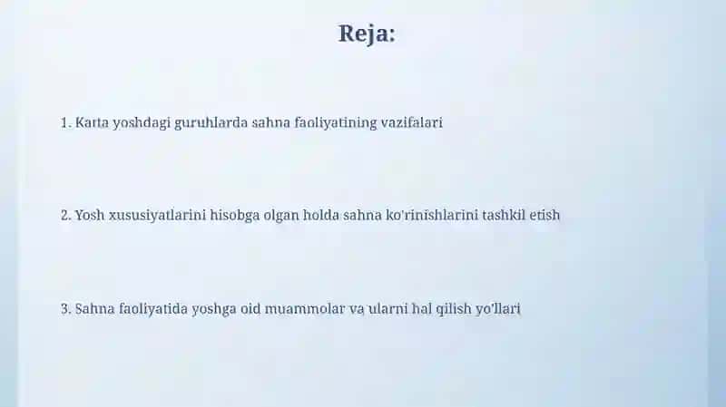 Katta yoshdagi guruhlarda sahnalashtirish vazifalari 2
