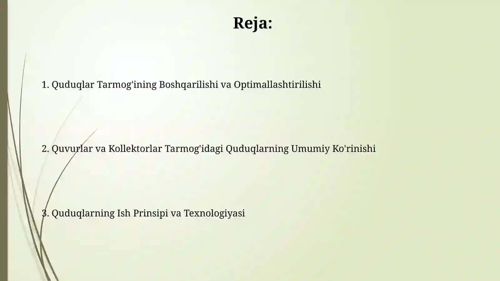 Quduqlar Tarmog'ining Boshqarilishi va Optimallashtirilishi 2