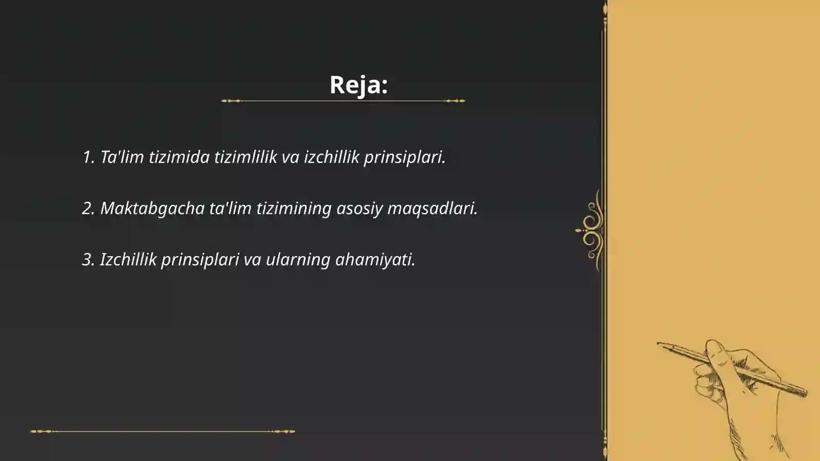MAKTABGACHA TAʼLIM TIZIMIDA TAʼLIMNING TIZIMLILIK VA IZCHILLIK PRINSIPLARINI AMALGA OSHIRISH QOIDALARI 2