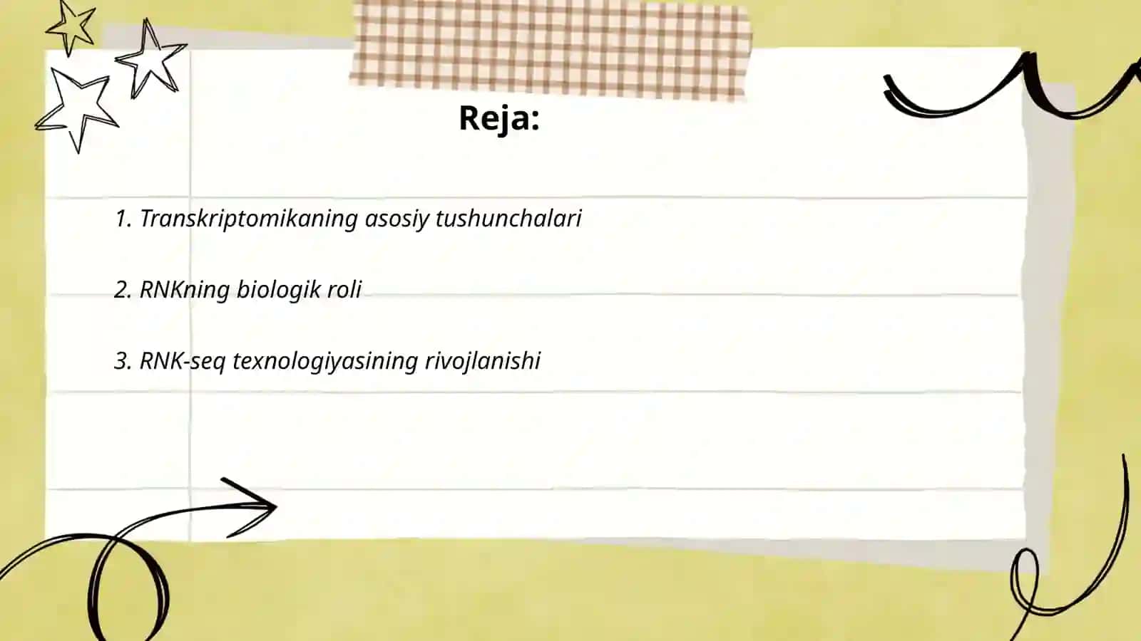 Transkriptomika. RNK ketma-ketligi (RNK-seq) umumiy ko'rinishi 2