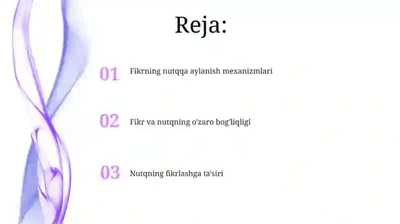 Tafakkur va nutq jarayoni 2