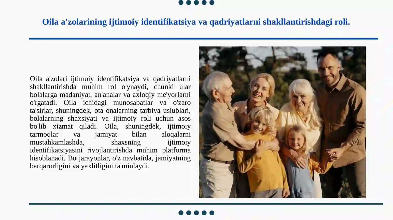 The Role of Family in Society 2