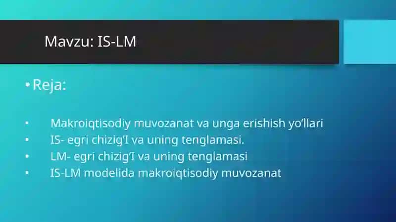 IS-LM 2