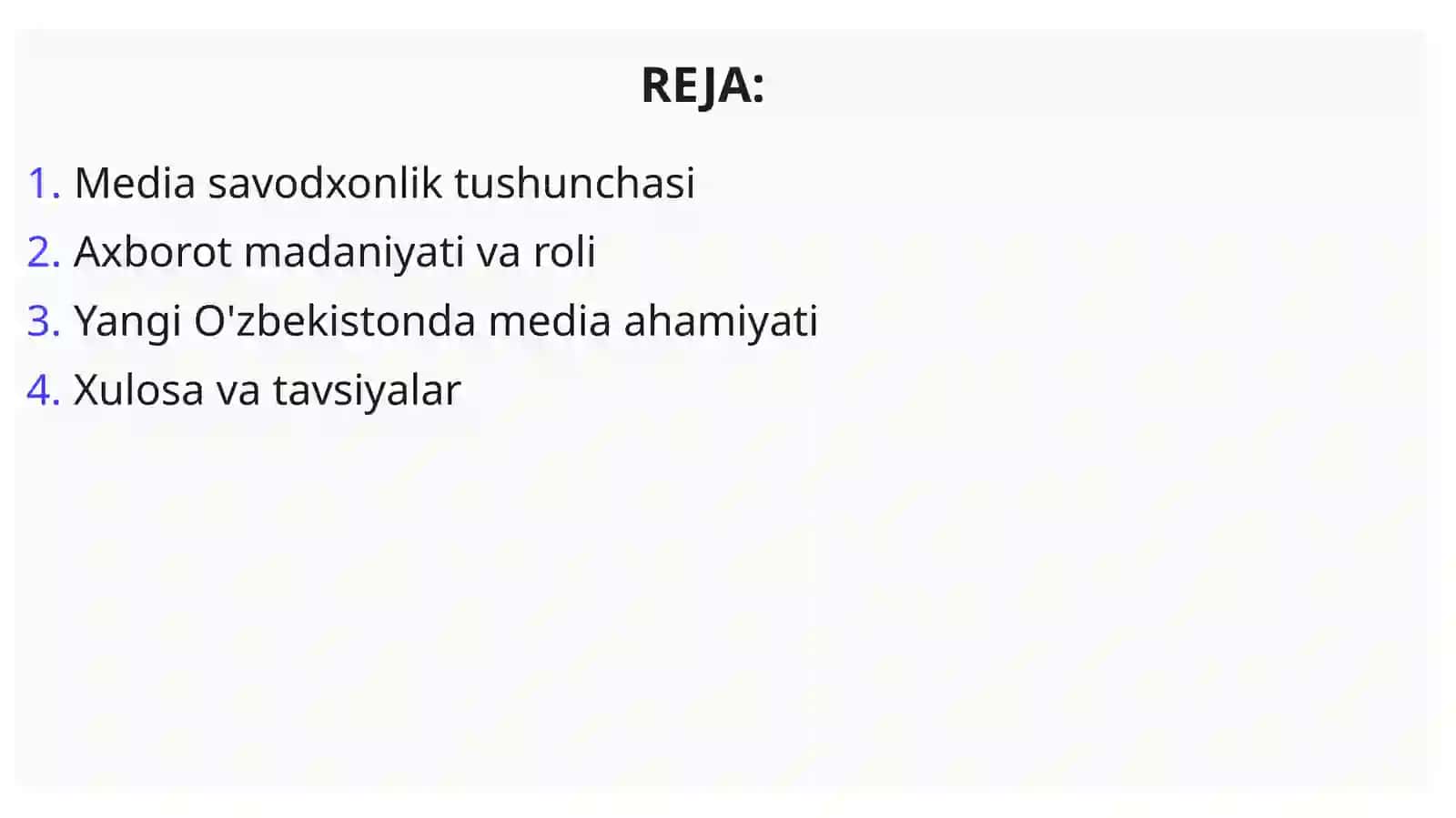 Yangi O'zbekistonda "Media savodxonlik va axborot madaniyati" fanining o'rni va ahamiyati 2