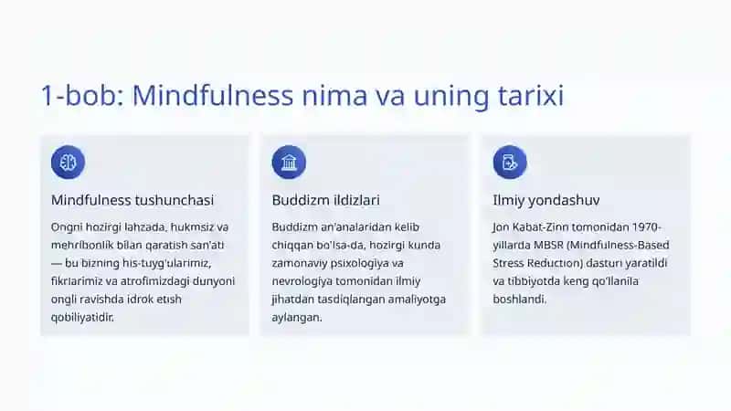 Mindfulness va Meditatsiya: Ongni Hozirgi Lahzada Uyg'otish San'ati 2