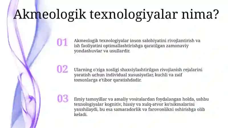 Akmeologik Texnologiyalarning O'Ziga Xosliklari 2