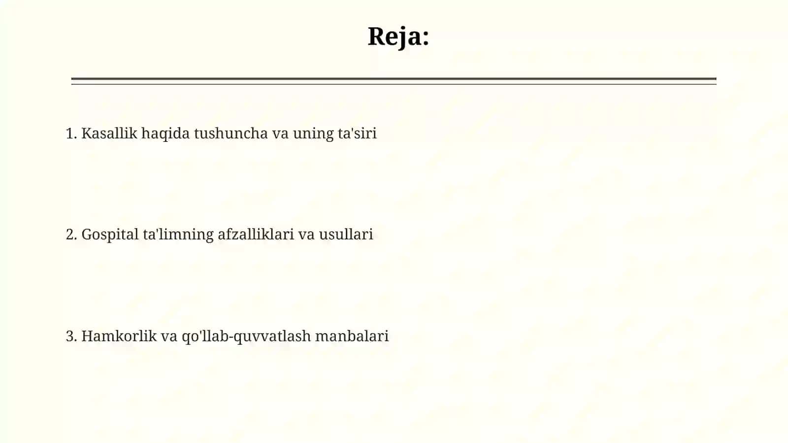 Qon va limfa oʻsmalari ogʻrigan oʻquvchilar bilangospitaltaʼlim 2