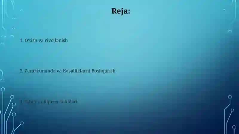 Subtropik mevali oʻsimliklarni agrobiologik xususiyatlari 2