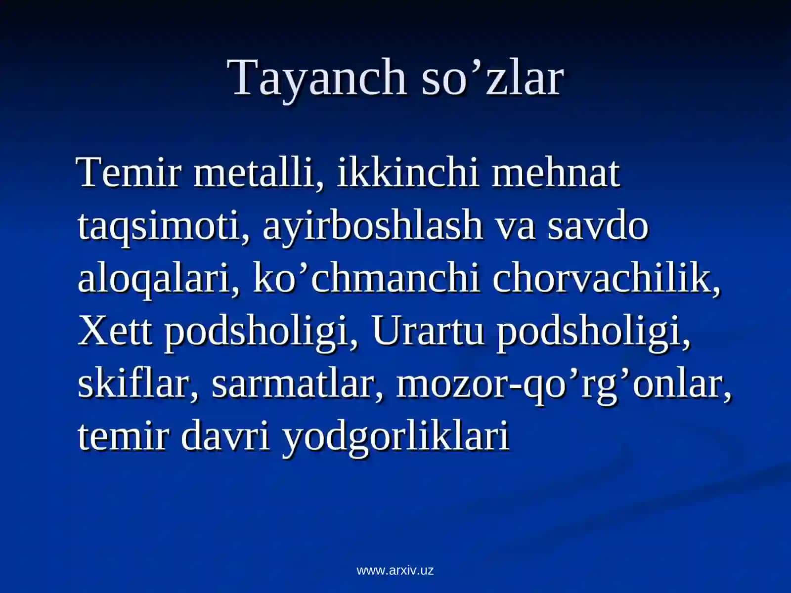 Temir davri arxeologiyasi 2