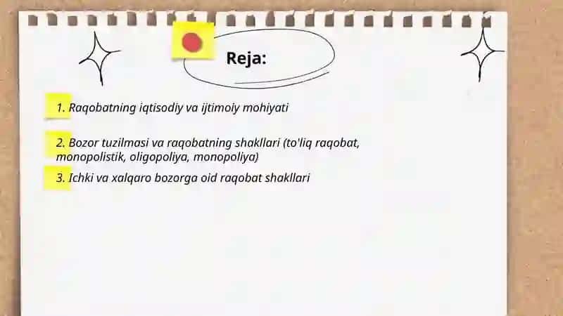 Raqobatning mohiyati,shakllari va raqobatlashish usullari 2
