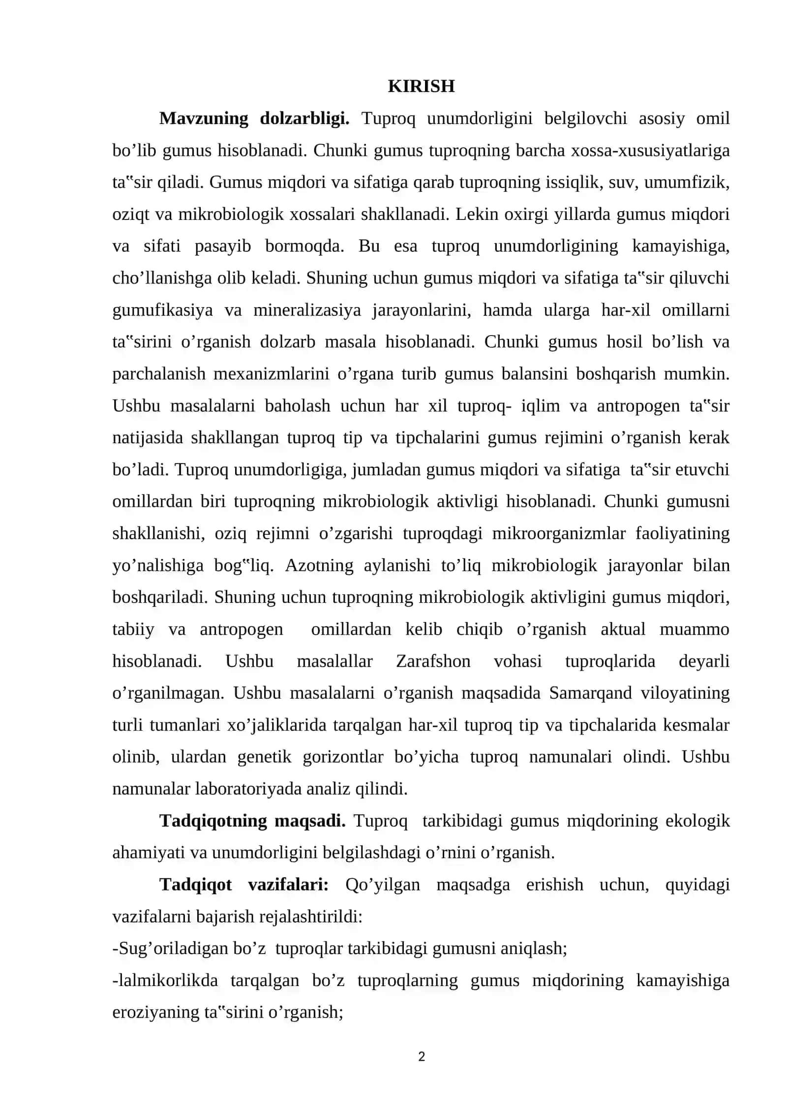 O`ZBEKISTON TUPROQLARI VA ULARNING XUSUSIYATLARI 2