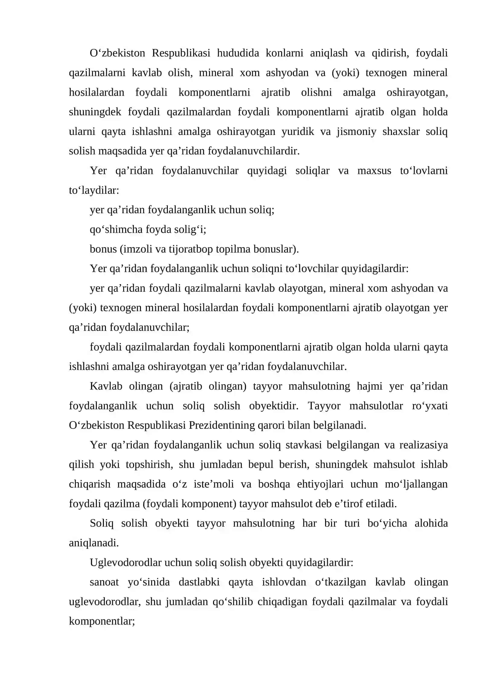 YER QARIDAN FOYDALANGANLIK UCHUN SOLIQ 2