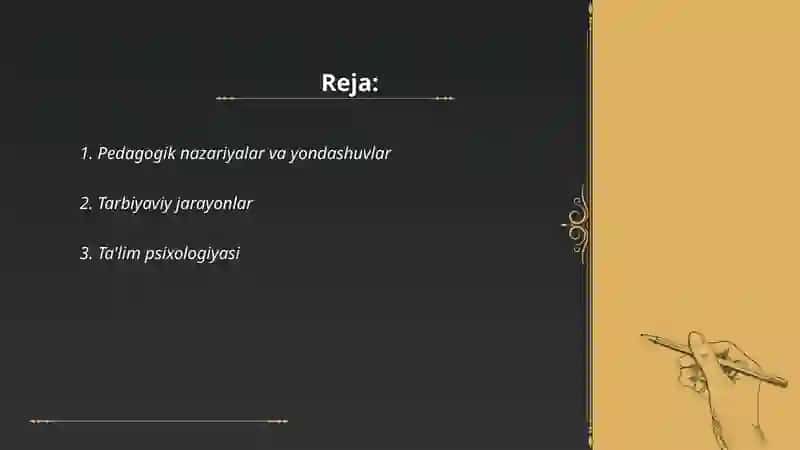 Pedagogikaga oid malumotlar 2