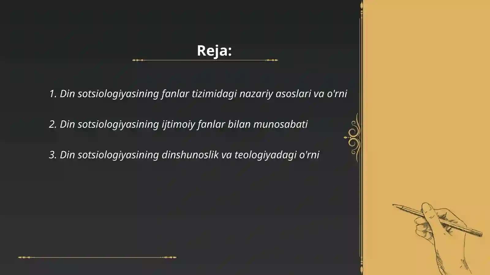 Din sotsiologiyasining fanlar tizimidagi o'rni 2