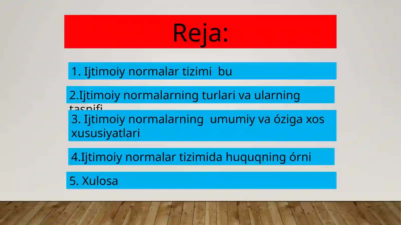 Ijtimoiy normalar tizimi 2