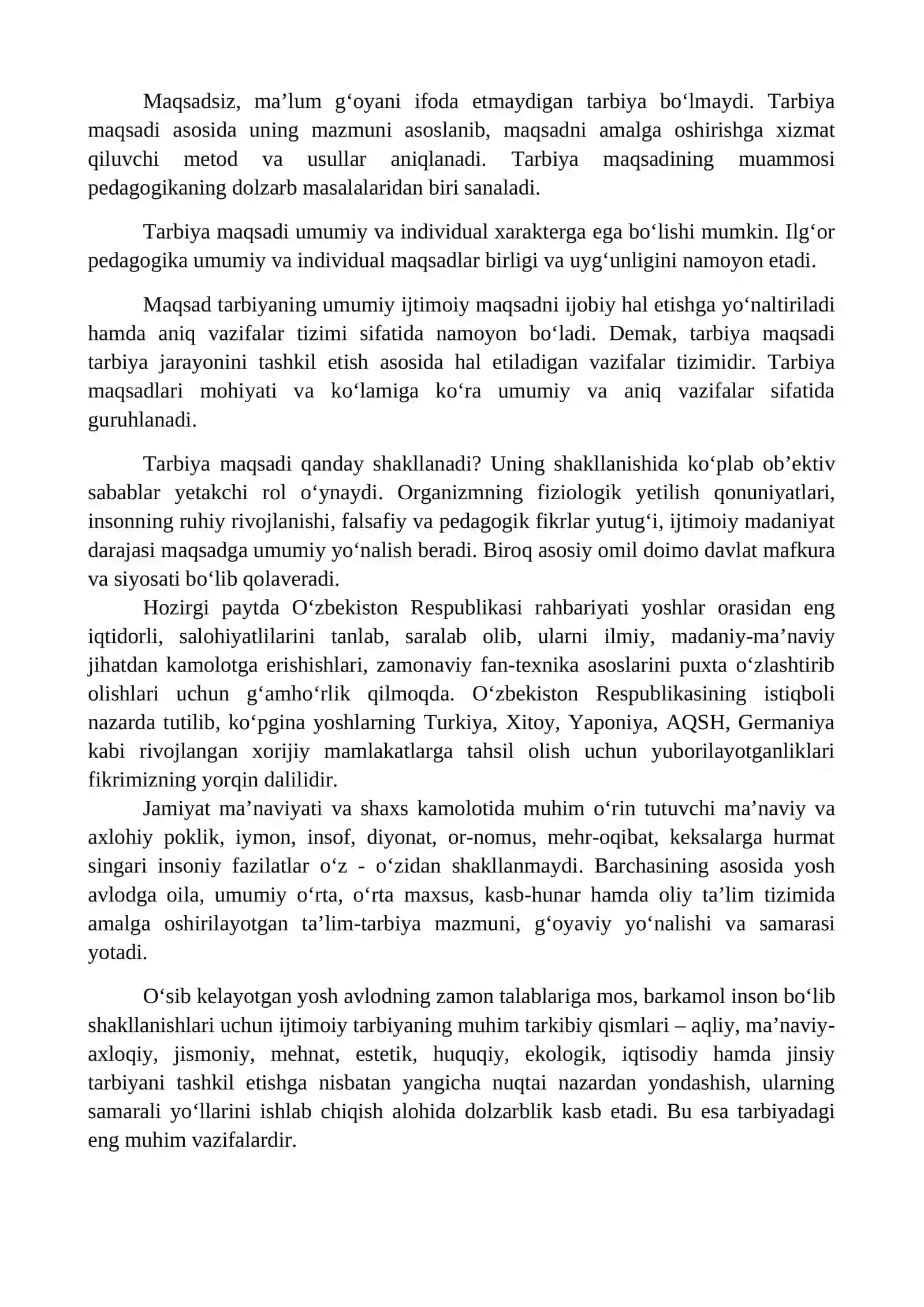 MAVZU.TARBIYA MAZMUNI VA UNING JISMONIY TARBIYA VA SPORTDAGI AHAMIYATI 2