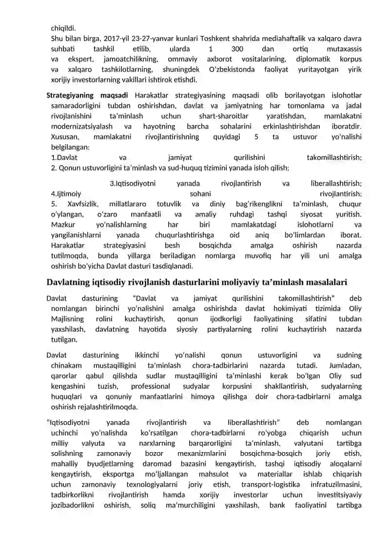 Mavzu: Davlat moliyasining iqtisodiyotni rivojlantirishdagi o’rni va ahamiyati. 2