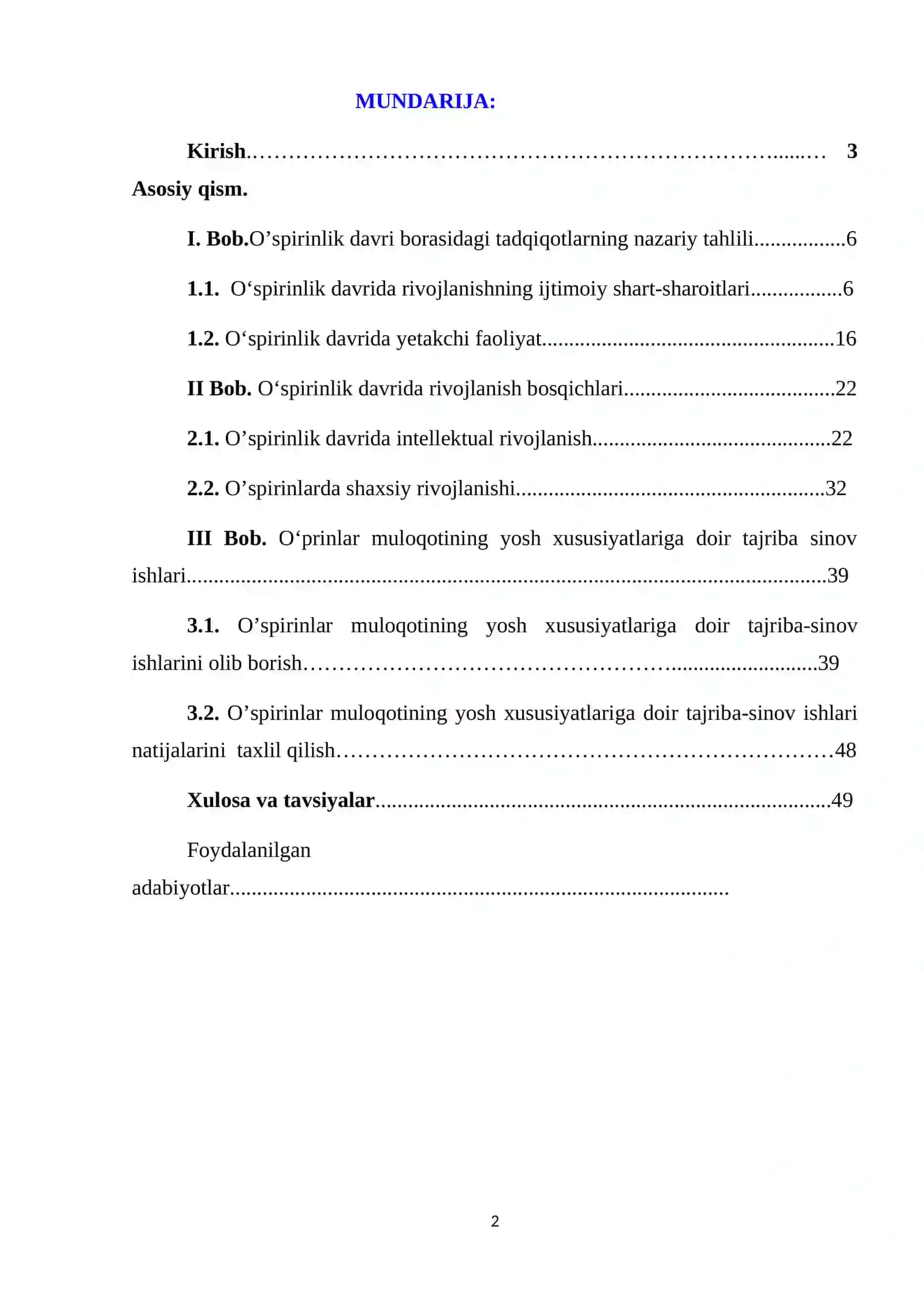 O‘spirinlar muloqotining yosh xususiyatlari 2