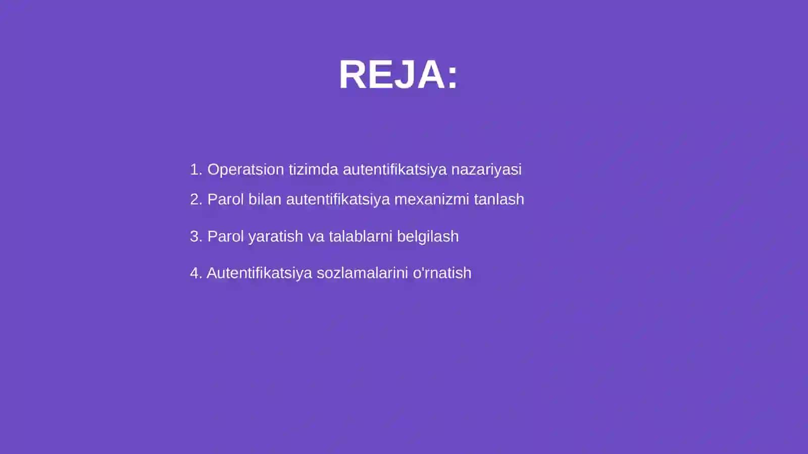 Operatsion tizimda parolga asoslangan autentifikatsiya mexanizmi 2