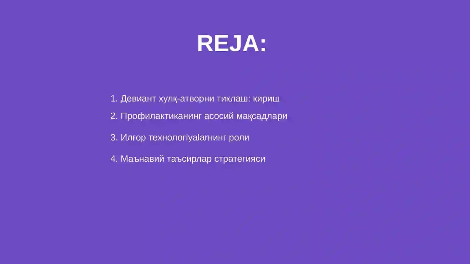 Девиант хулқ-атвор профилактика технологияси 2