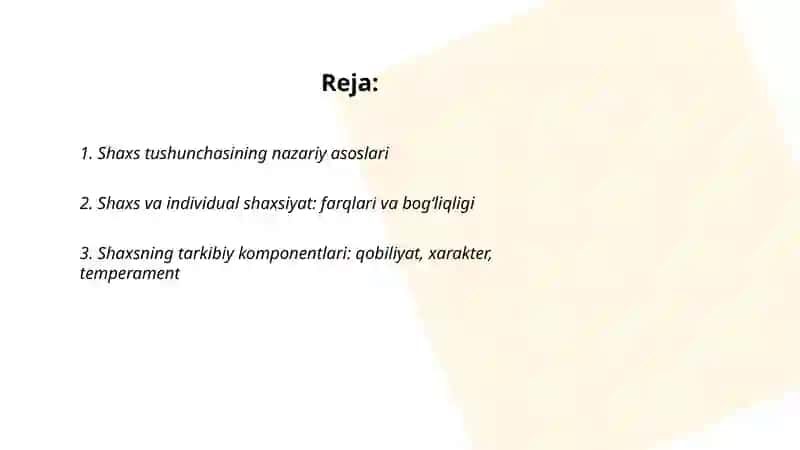 "Shaxs" tushunchasi va shaxs rivojlanishining oʻziga xos xususiyatlari 2