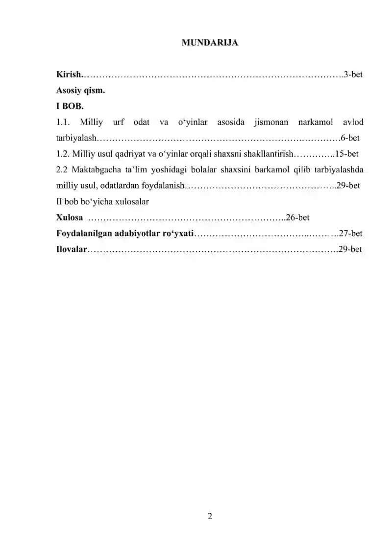 Maktabgacha ta’lim yoshidagi bolalar shaxsini barkamol qilib tarbiyalashda milliy usul, odatlardan foydalanish 2