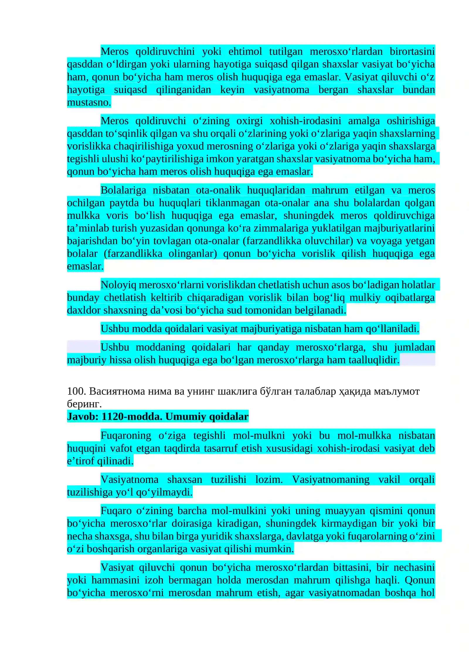 Vorislik huquqi 2