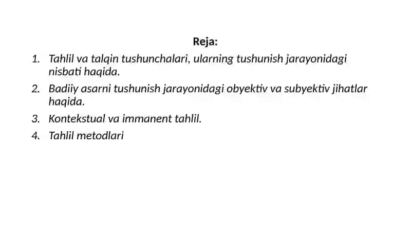 Badiiy asar tahlili va tamoyillari 2