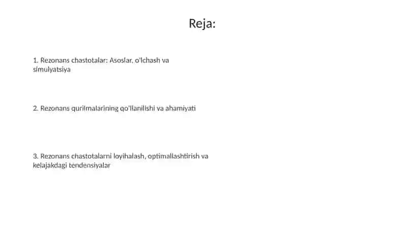 Rezonans chastotalar 2