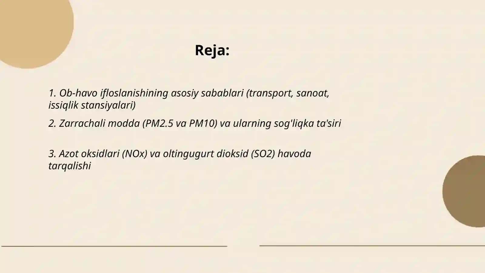 Ob-havo ifloslanishi 2