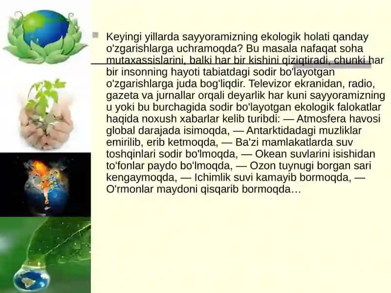 Ekologiya va atrof-muhit 2