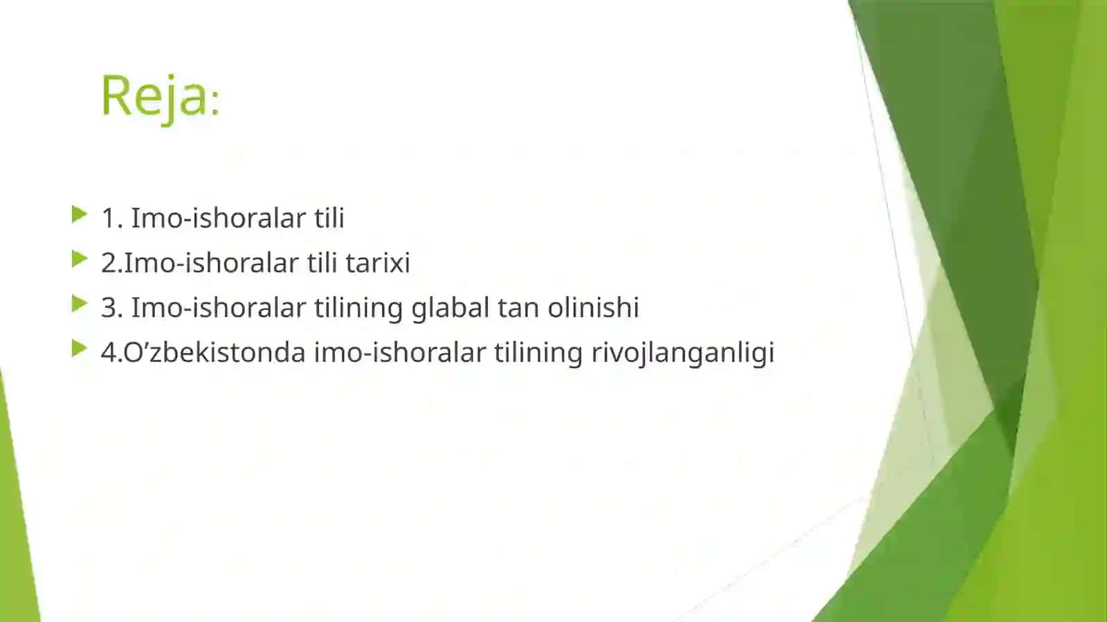Imo-ishoralar tili 2