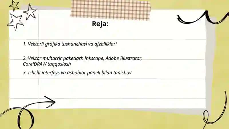 Vektorli grafika muharrir paketlari va ularda ishlash Fox 2