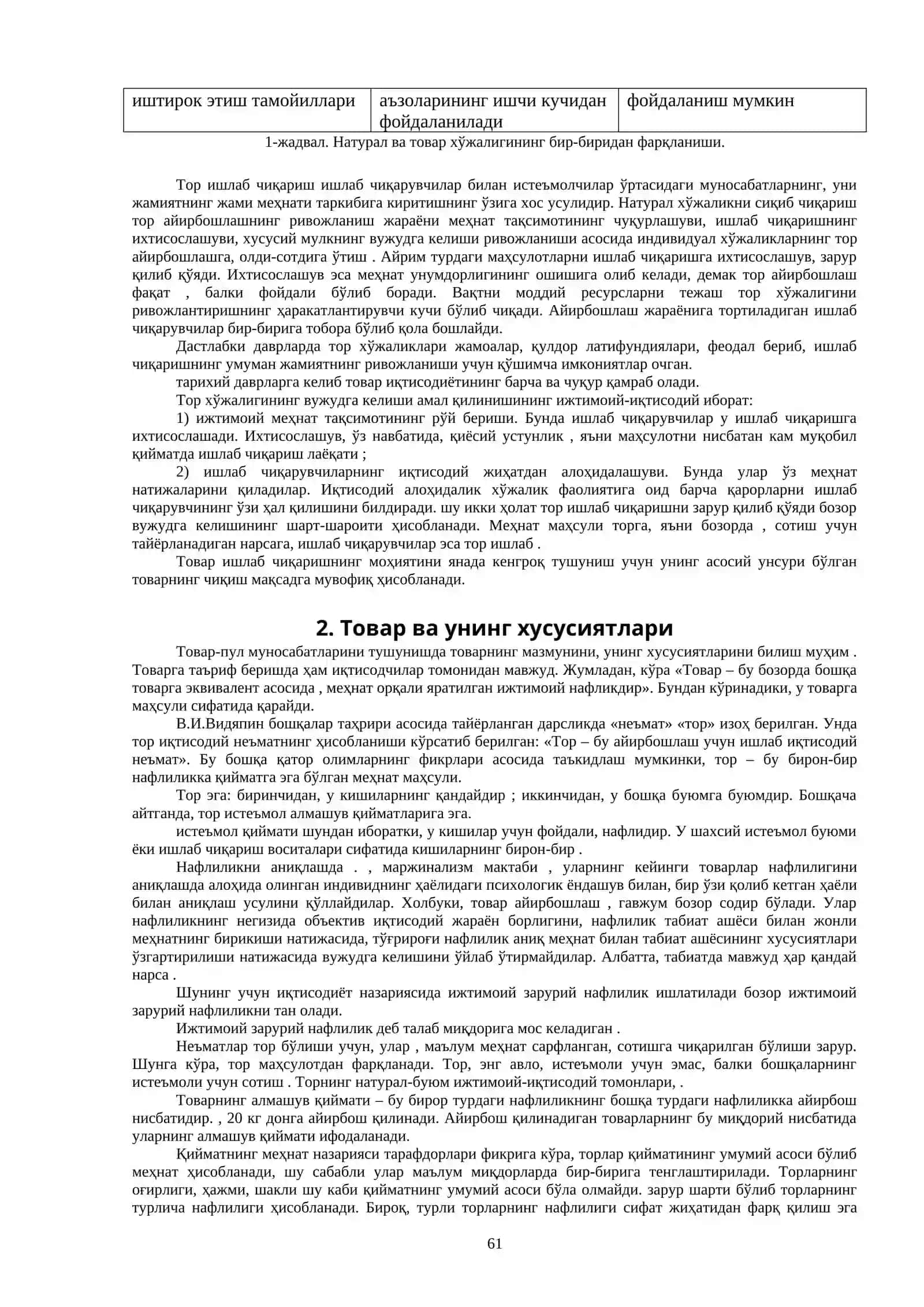 Ривожланиши бозор иқтисодиёти шаклланиши ва амал қилишининг асосидир 2