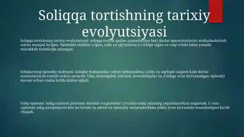 Soliqlarning Iqtisodiy Mohiyati Va Soliq Yuzini 2