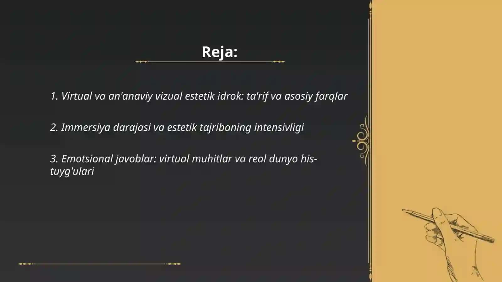 Olamni virtual va vizual estetik idrok etishning farqlari 2