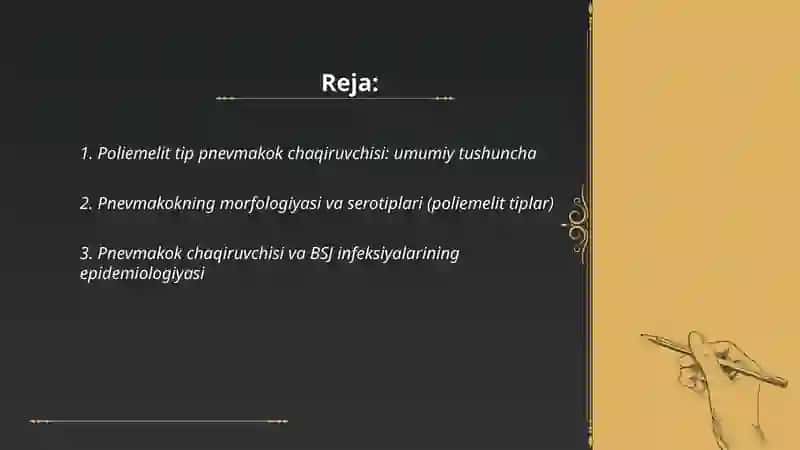 Poliemelit Tip pnevmakok chaqiruvchisi va BSJ infeksiyalari haqida tushuncha 2