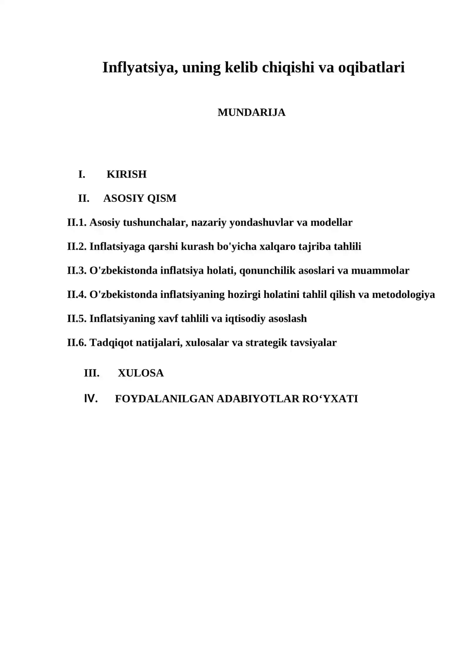 Inflyatsiya, uning kelib chiqishi va oqibatlari 2
