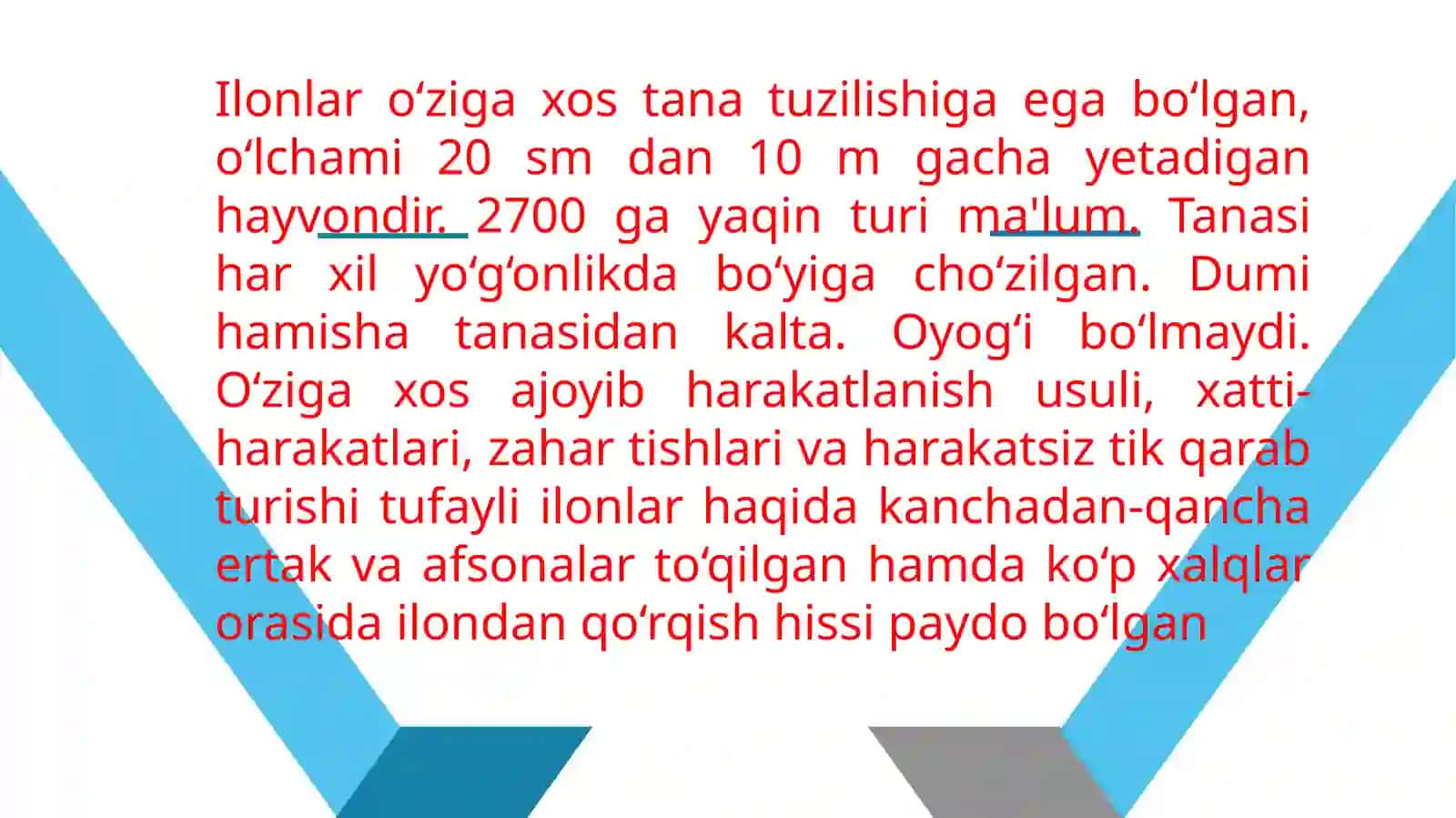 OʻZBEKISTONDA TARQALGAN ZAXARLI ILONLAR VA ULARNING AXAMIYATLARI 2