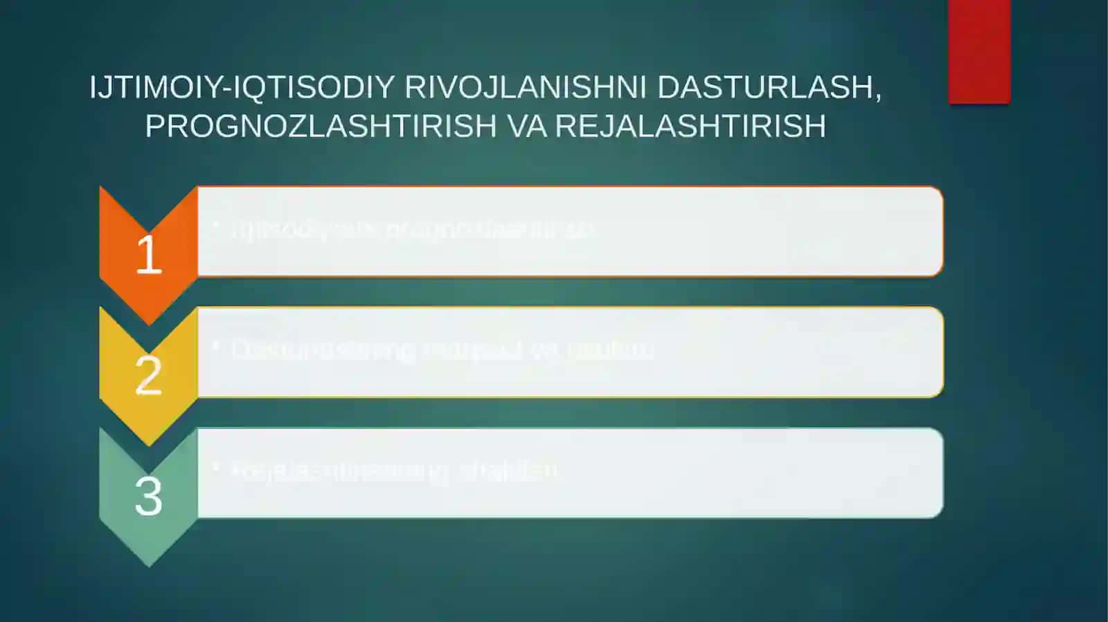 IQTISODIYOTNI DAVLAT TOMONIDAN TARTIBGA SOLISH 2