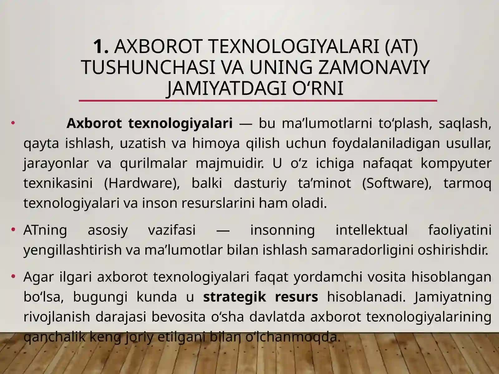 Axborot texnologiyalari turlari. Mutimedia texnologiyalari 2