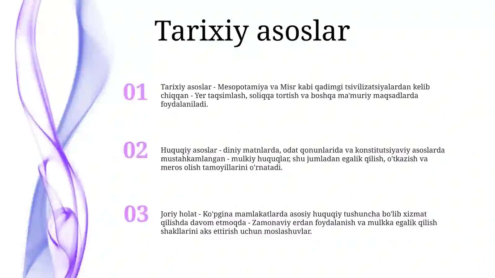 Yer Tuzishning Huquqiy Asoslarini Hozirgi Holati 2