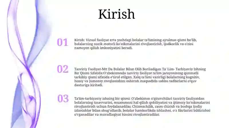 Tasviriy Faoliyat-Mtt Da Bolalar Bilan Olib Boriladigan Ta' Lim- Tarbiyaviy Ishning Bir Qismi Sifatida 2